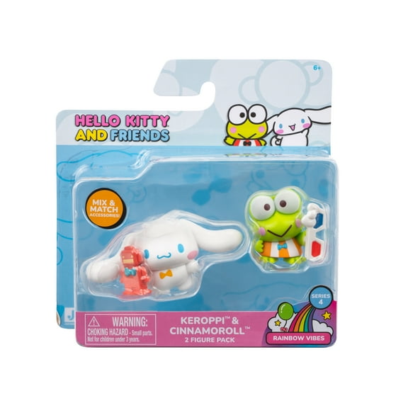 Hello Kitty and Friends - 2 inch 2 Figure Pack - Rainbow Vibes - Cinnamoroll Robot, Keroppi 3D Glasses