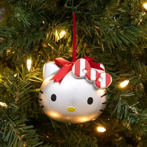 Hello Kitty Holiday Ornament Bluetooth Speaker – Rechargeable Hanging Decor