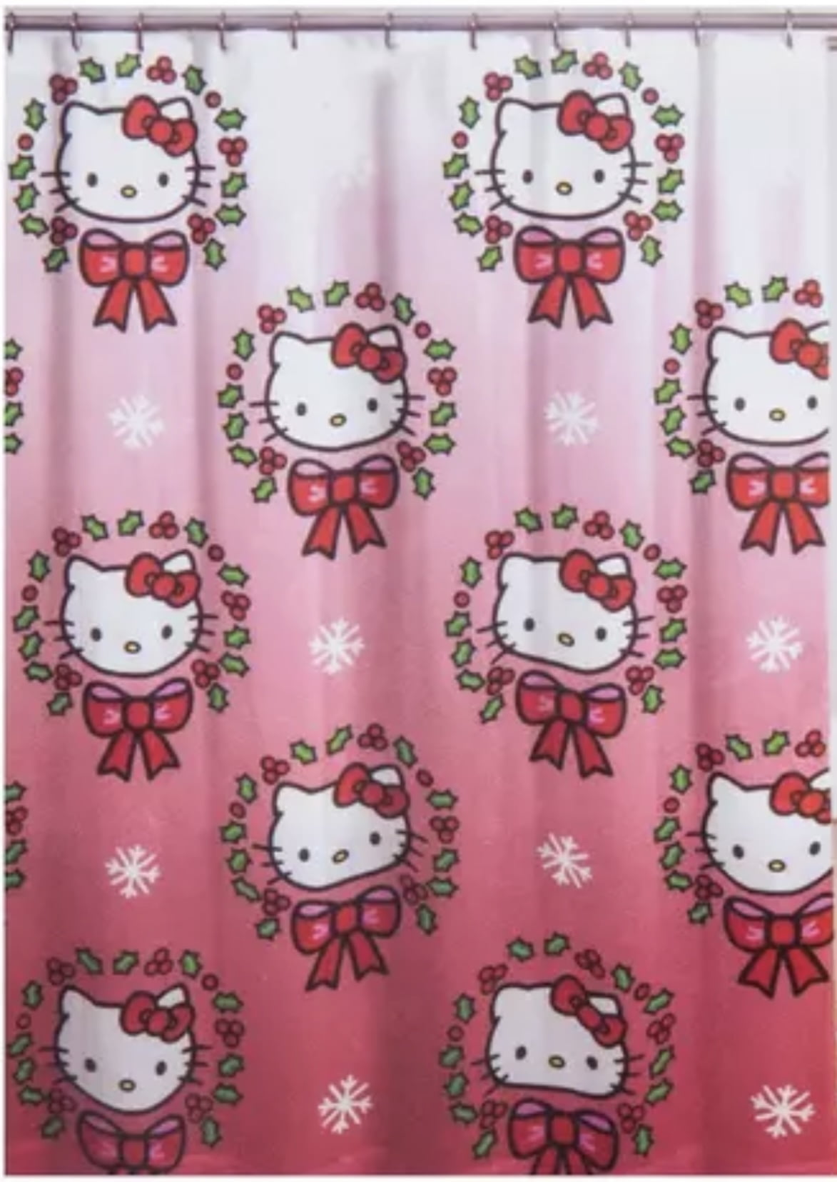 Hello Kitty "Holly Jolly" Shower Curtain