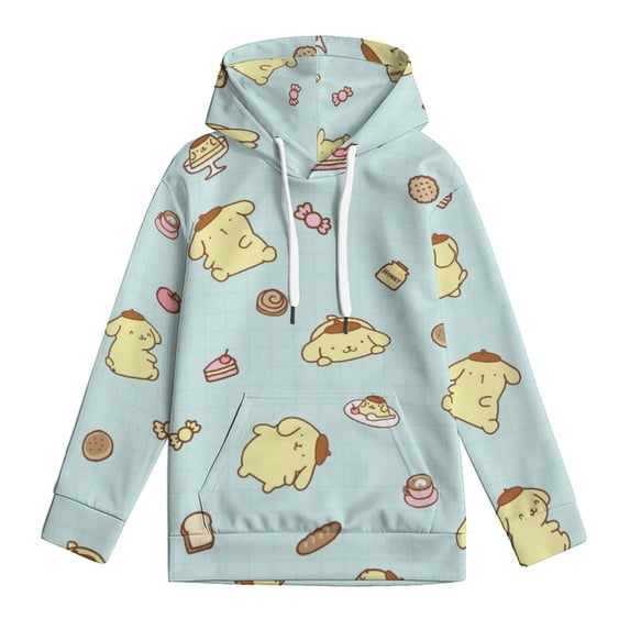 Hello Kitty Hooded Hoodies for Girls Boys, Kids Pullover Hooded with Pocket, Casual 3D Print Long Sleeve Sweatshirt Hoodies