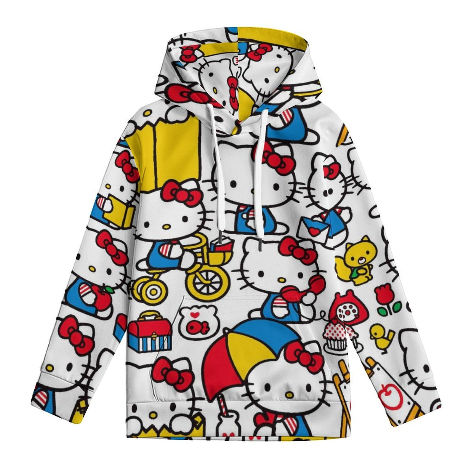 Hello Kitty Hooded Hoodies for Girls Boys, Kids Pullover Hooded with ...