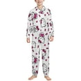 thumbnail image 1 of Hello Kitty Hooded Union Suit Pajama Soft Comfy PJs Sleepwear, 1 of 7