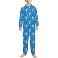 thumbnail image 1 of Hello Kitty Hooded Union Suit Pajama Soft Comfy PJs Sleepwear, 1 of 7
