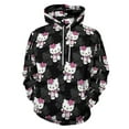 thumbnail image 1 of Hello Kitty Hoodie 3D Print Pullover Hooded Long Sleeve Sweatshirts Tops Blouse with Pocket for Mens Womens, 1 of 6