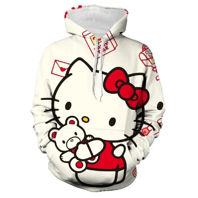 Hello Kitty Hoodie Garment Tailoring Slim Fit Sexy Fall New Sanrio Y2k ...