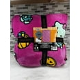 thumbnail image 1 of Hello Kitty Hot Pink Frankenstein Twin Blanket, 1 of 5