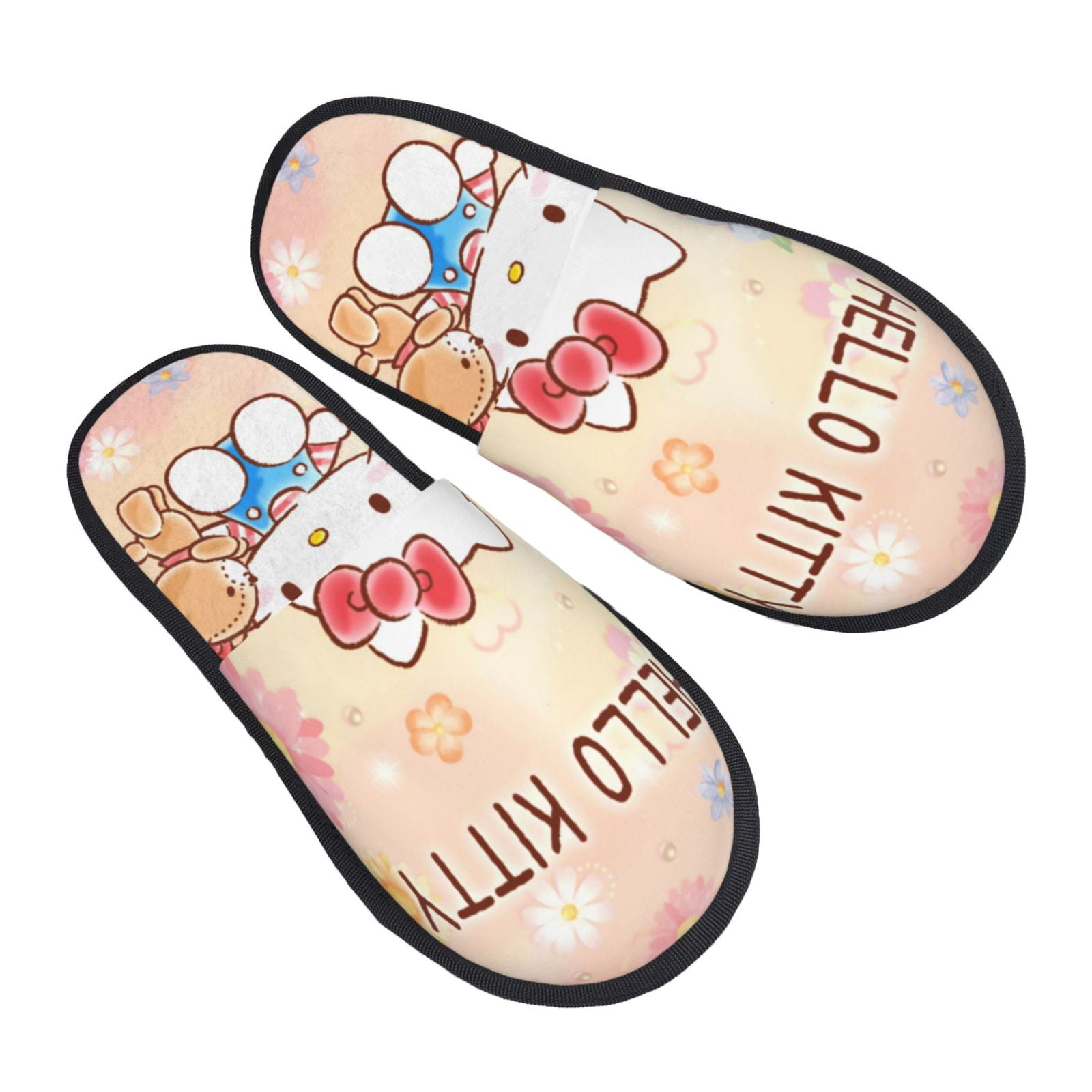 Hello Kitty House Slippers For Women Men Indoor Outdoor-Cute Cotton ...