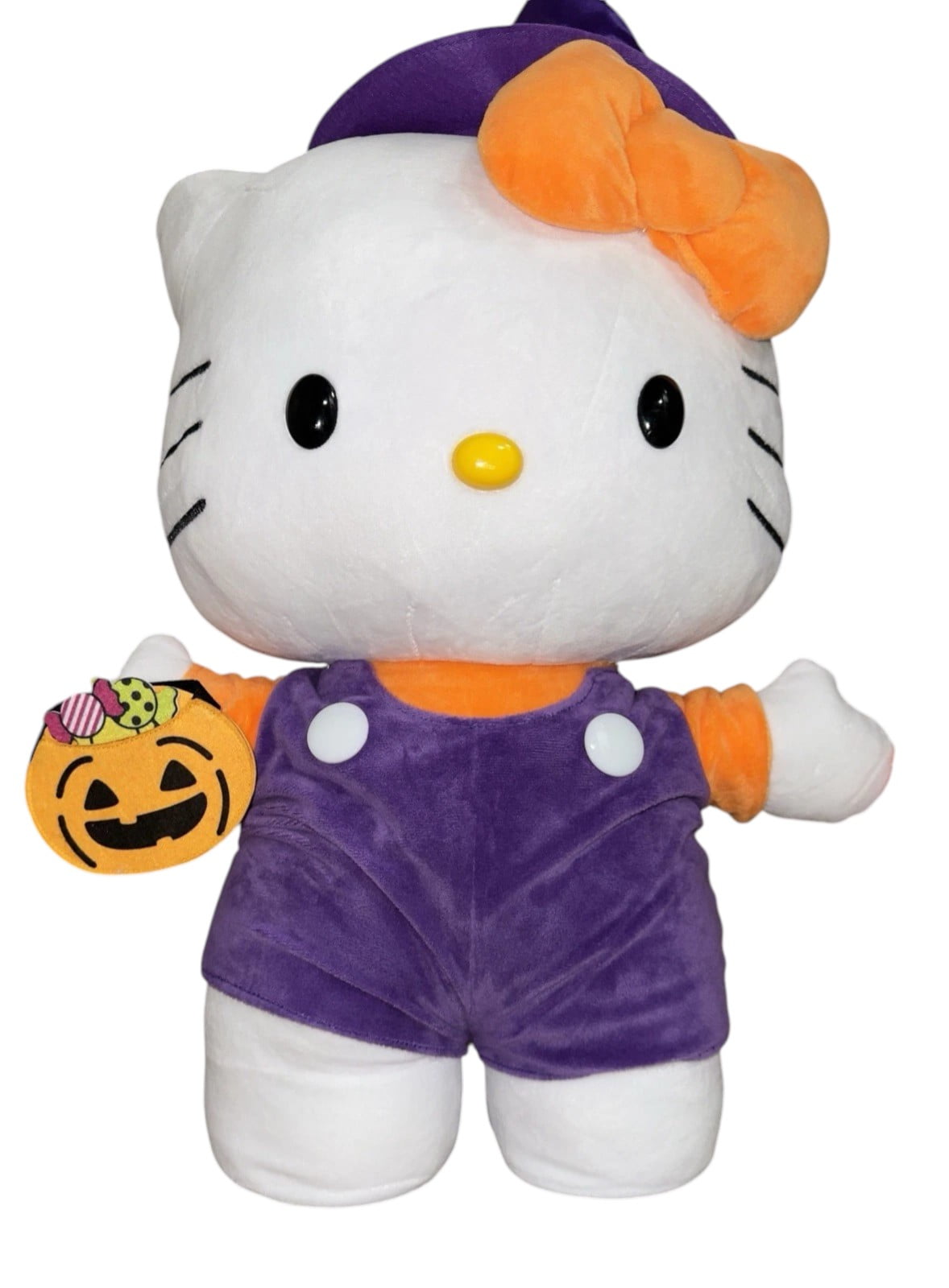 Hello Kitty Huge 22" Tall Halloween Witch Trick or Treater Plush Greeter