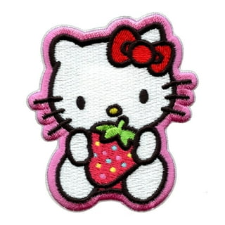 C&D Visionary Hello Kitty Patch-Hello Kitty Headshot W/Glitter