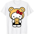 thumbnail image 1 of Hello Kitty In Teddy Bear Costume T-Shirt, Cute Kitten For Men Women Cat Lovers, White Color, Size M, 1 of 2