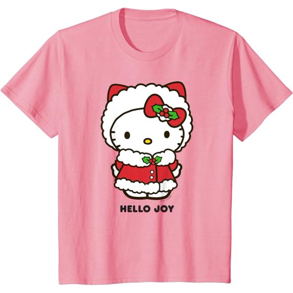 Hello Kitty In The Ice Cream Cone Youth T-Shirt Cute Tee For Boys Girls Kids Toddler, Light Pink Color, Size XL