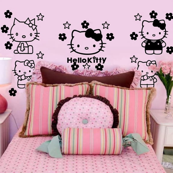 Hello Kitty Inspired Wall Decal Sticker Art