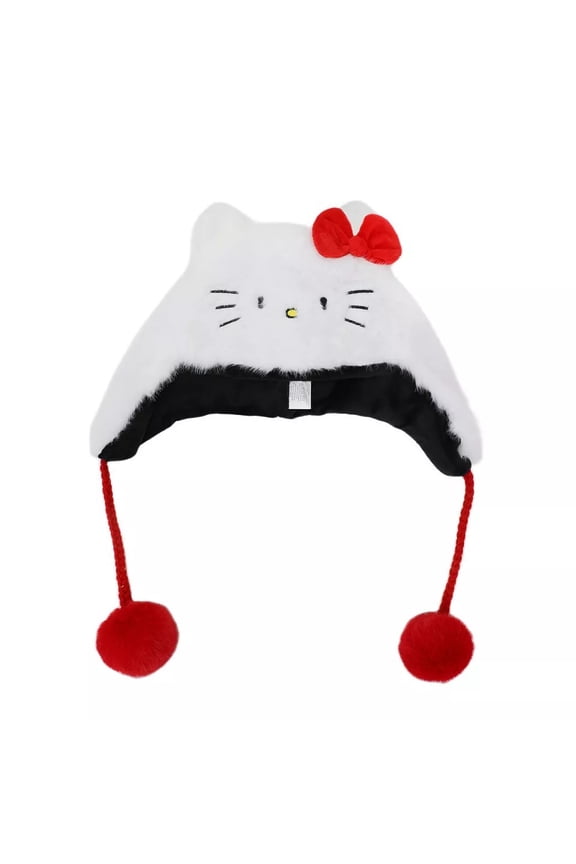 Hello Kitty-Inspired White Plush Laplander