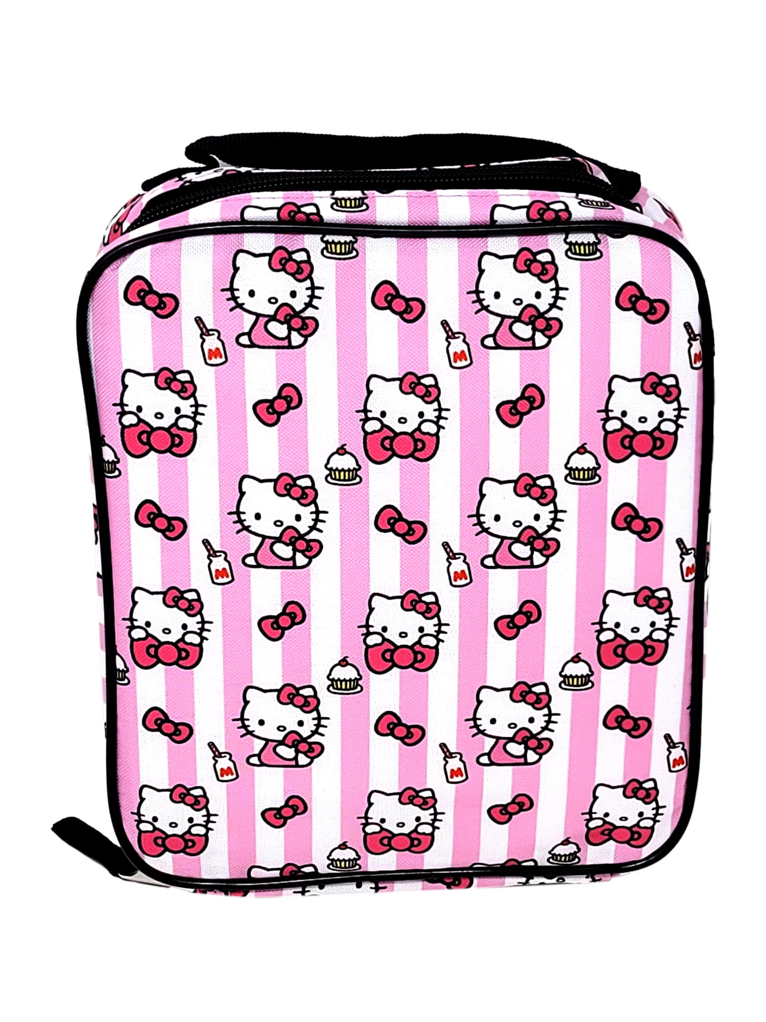 Hello Kitty Insulated Lunch Bag Vertical Cupcakes Girls Pink Sanrio