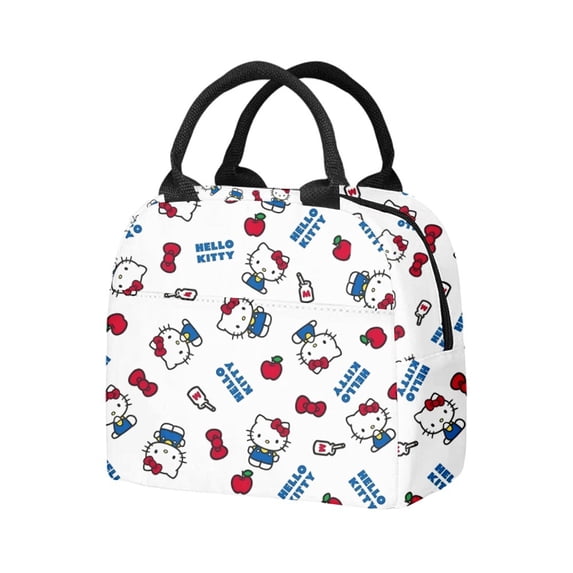 Hello Kitty Insulated Lunch Box Reusable Thermal Cooler Lunch Bag Work Food Picnic Container Tote Bags