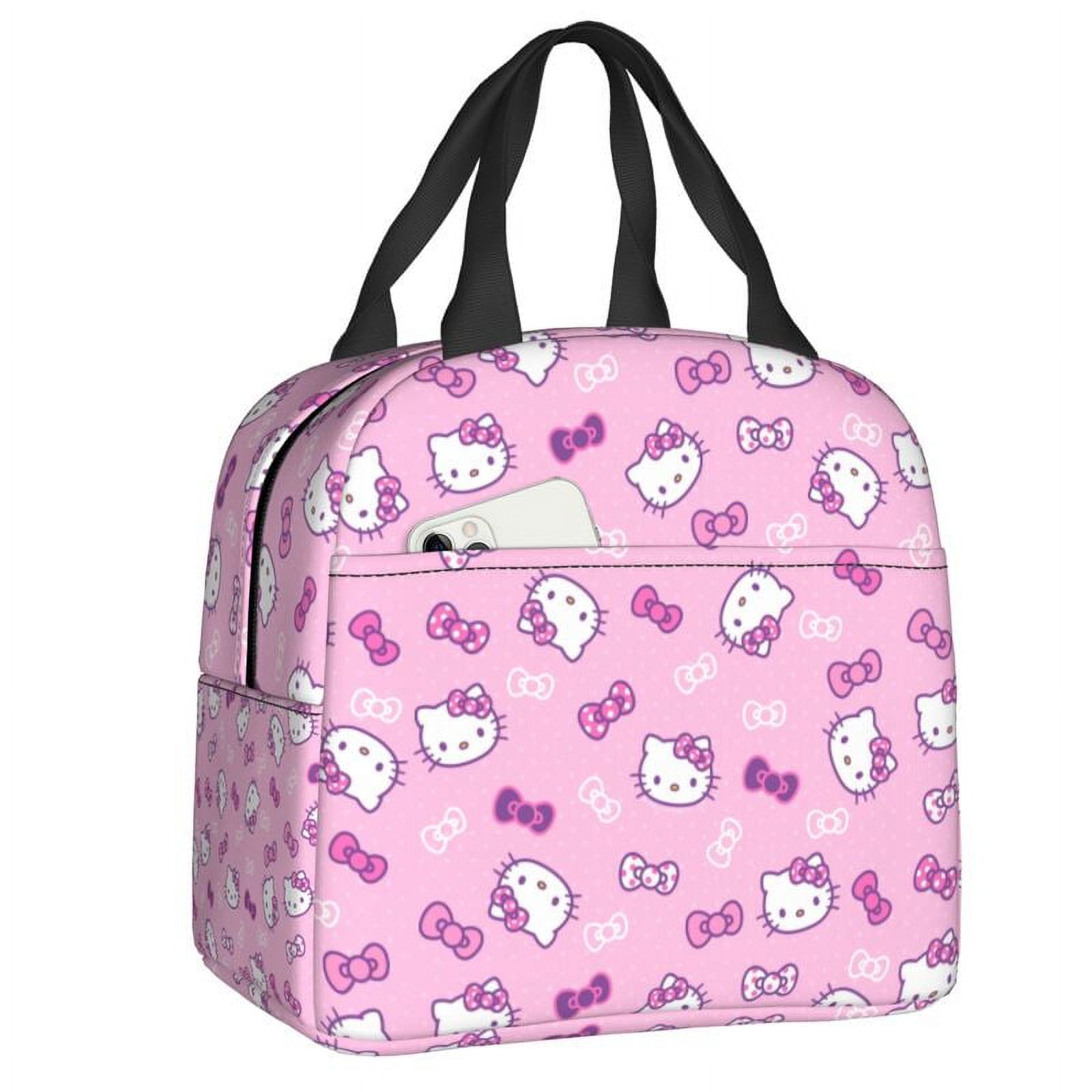 Hello Kitty Insulated Lunch Box Reusable Thermal Cooler Lunch Bag Work ...