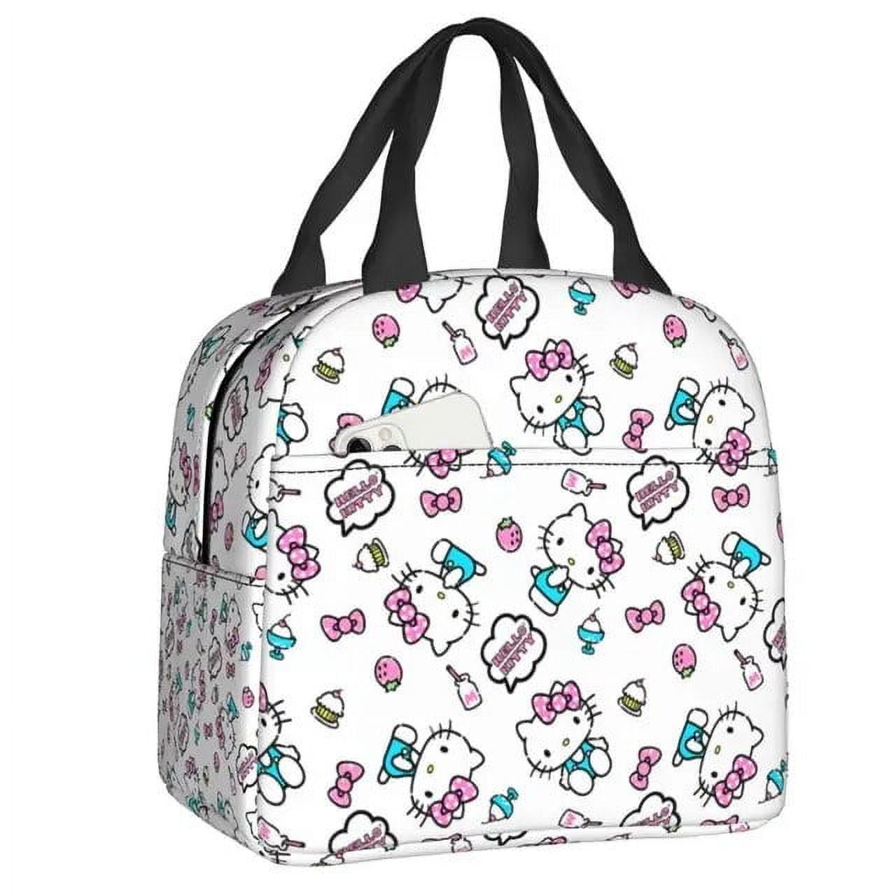 Hello Kitty Insulated Lunch Box for Women Portable Thermal Cooler Lunch