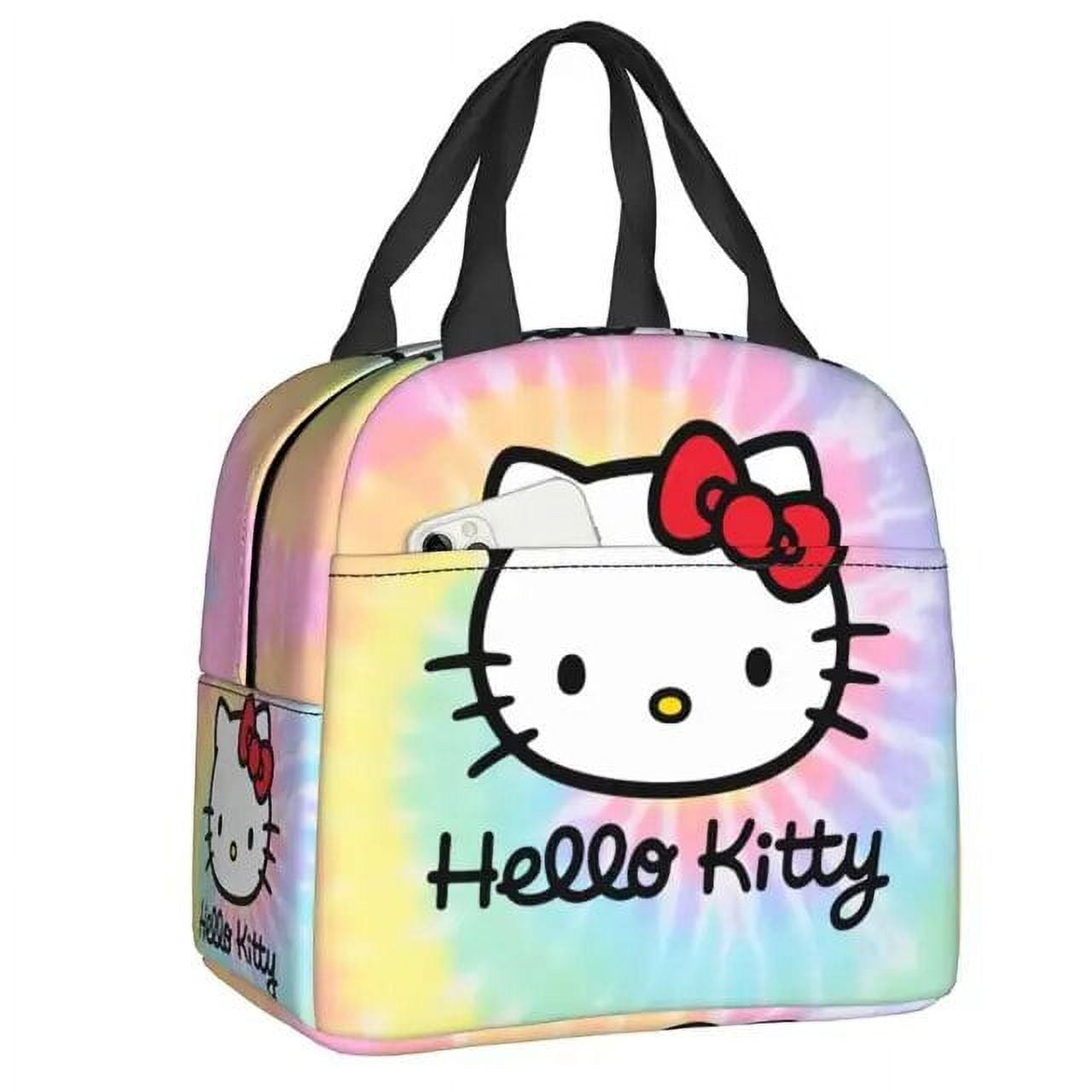 Hello Kitty Insulated Lunch Box for Women Portable Thermal Cooler Lunch