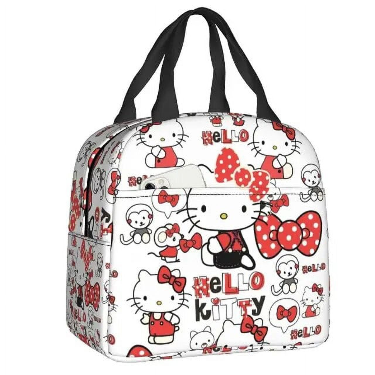 Hello Kitty Insulated Lunch Box for Women Reusable Thermal Cooler Lunch