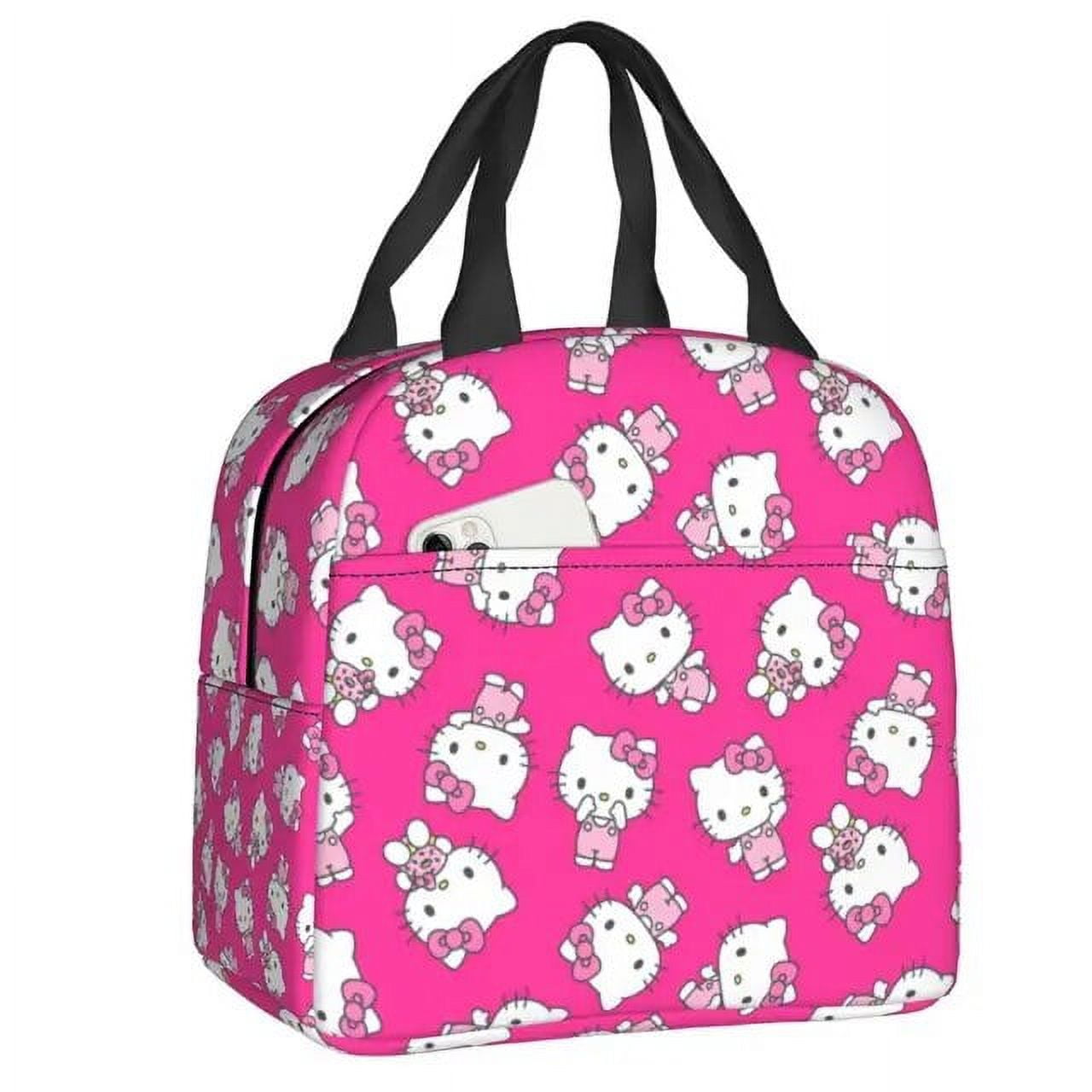 Hello Kitty Insulated Lunch Box for Women Reusable Thermal Cooler Lunch