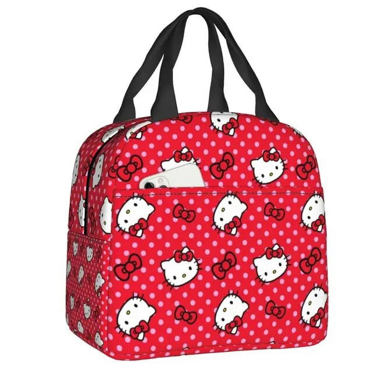Hello Kitty Insulated Lunch Box for Women Reusable Thermal Cooler Lunch