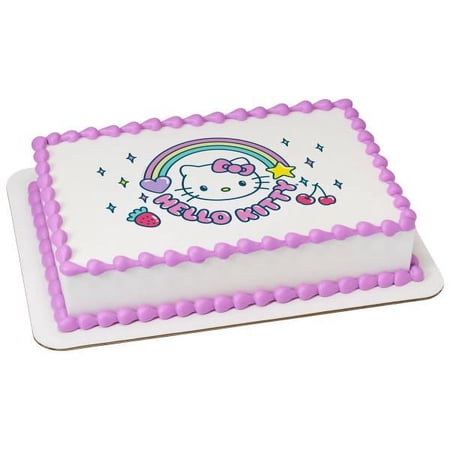 Hello Kitty It's a Hello Kitty Day! Edible Cake Topper Image