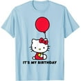 thumbnail image 1 of Hello Kitty Its My Birthday T-Shirt, Cute Tee For Men Women Cat Lovers, Light Blue Color, Size 3XL, 1 of 2