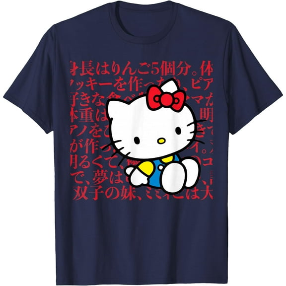 Hello Kitty Japanese Cartoon DTG Print Unisex T-Shirt