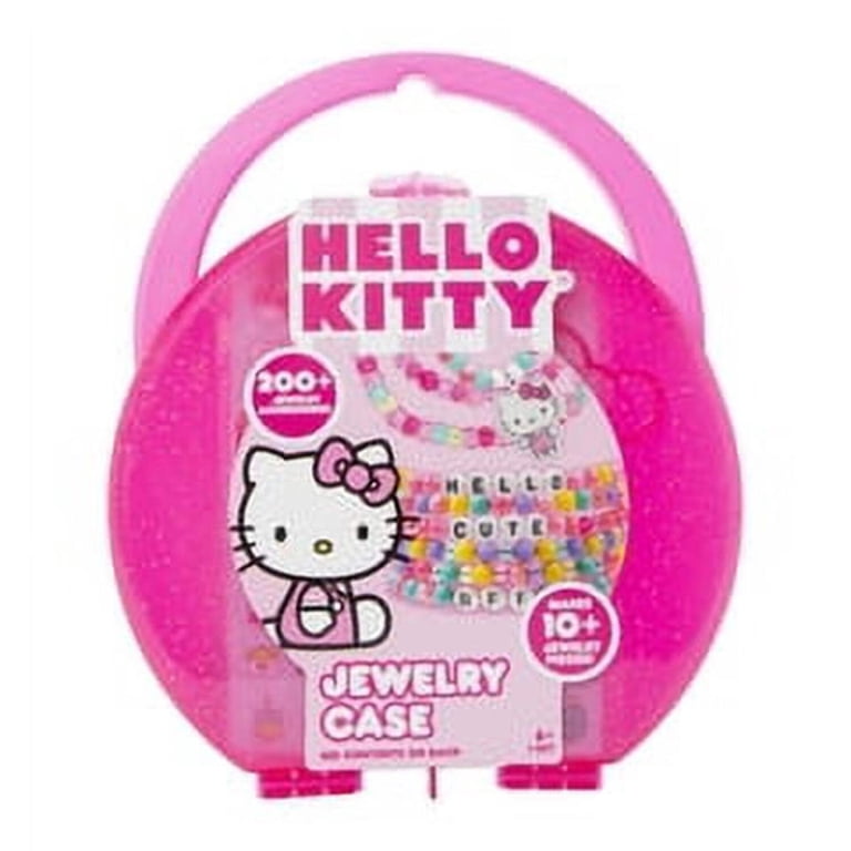Hello Kitty Bead Bracelet Maker Set, Kids Gift, Pink Case, for Pre
