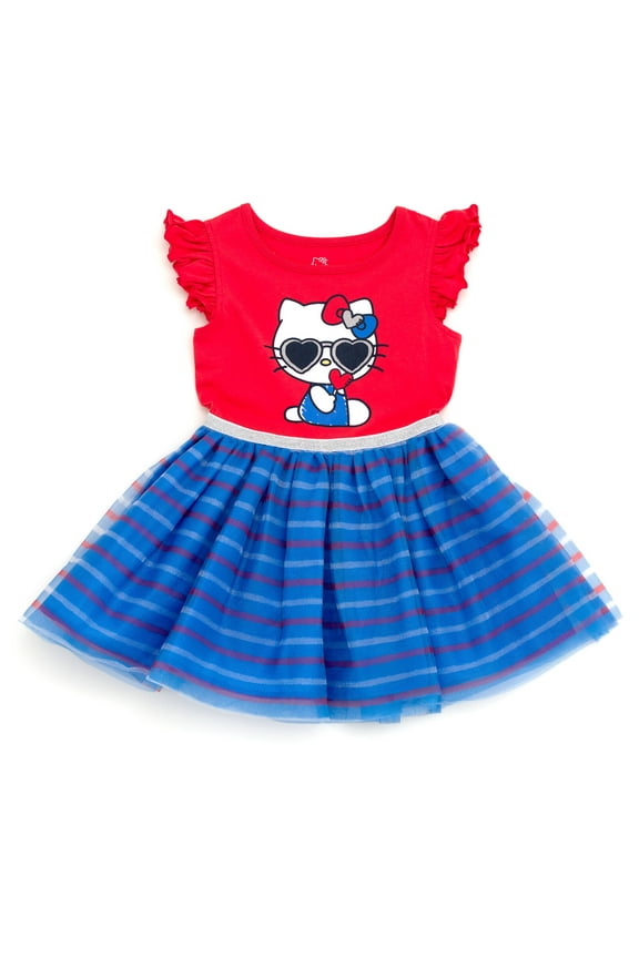July 4th Americana Tulle Dress Toddler to Big Kid