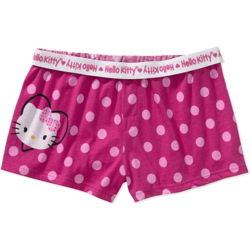 Hello Kitty - Juniors Knit Boxer Shorts