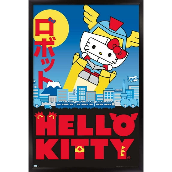 Hello Kitty - KaiJu Wall Poster, 14.725" x 22.375", Framed