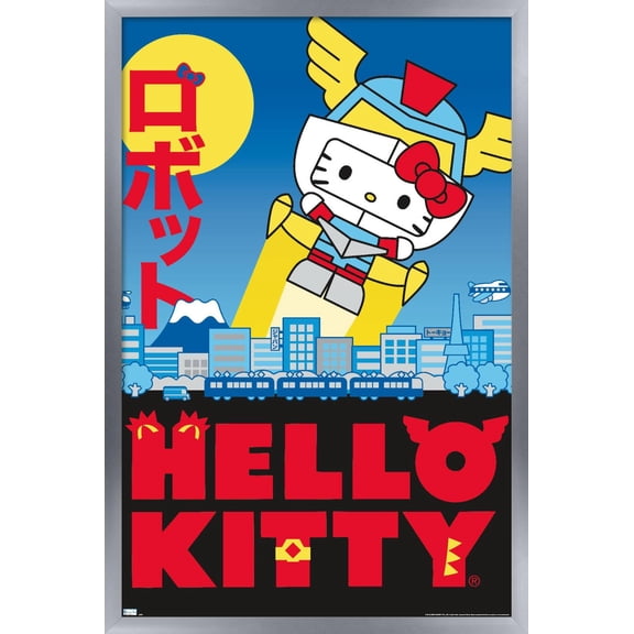 Hello Kitty - KaiJu Wall Poster, 14.725" x 22.375", Framed
