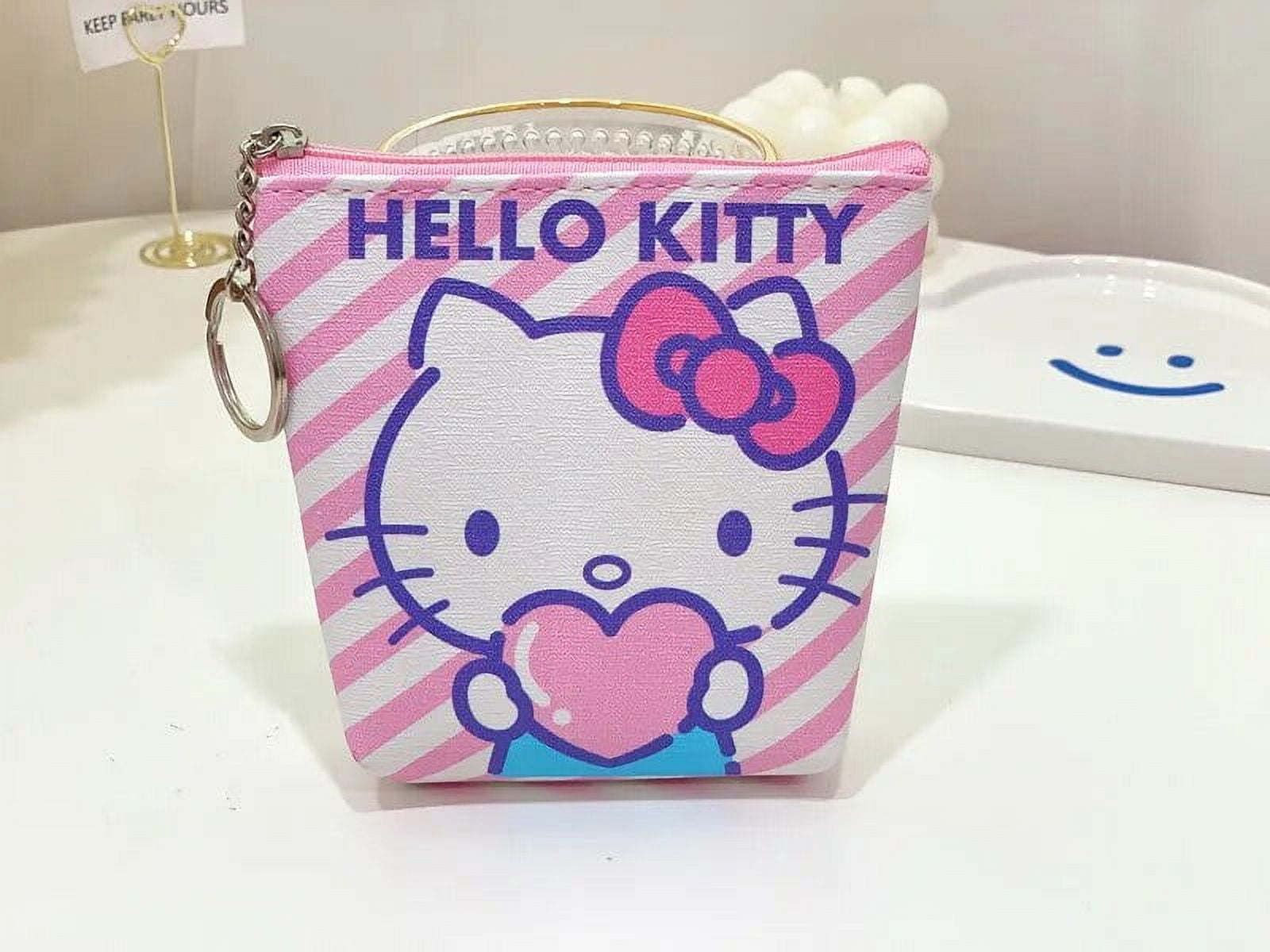 Hello Kitty Kawaii Coin Purses Sanrio Cute Card Holders Keychain Bags