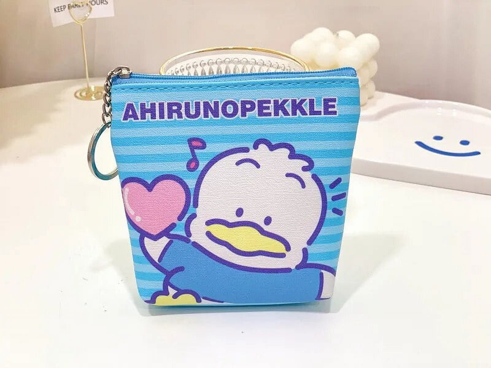 Hello Kitty Kawaii Coin Purses Sanrio Cute Card Holders Keychain Bags My Melody Pudding Kuromi