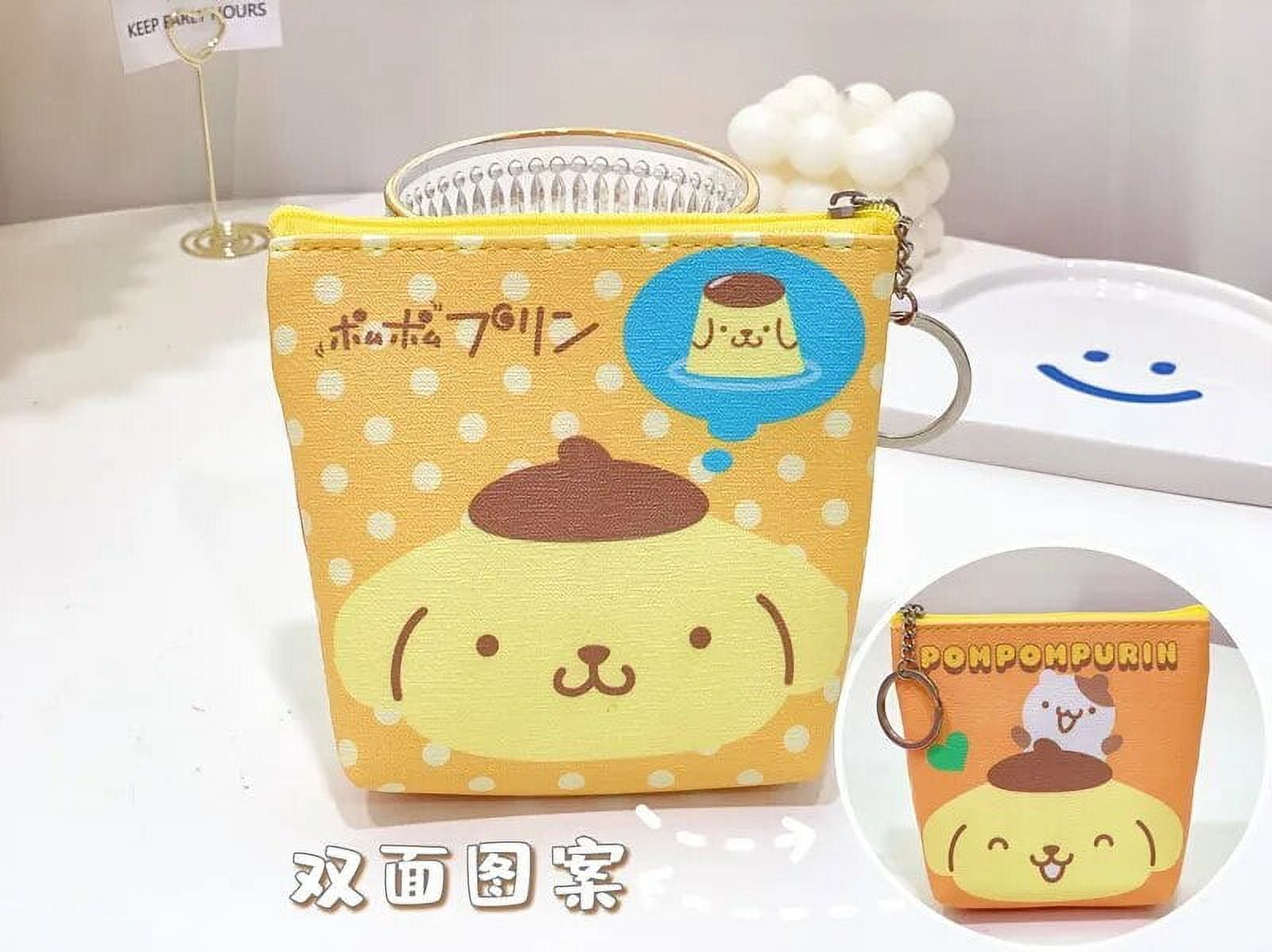 Hello Kitty Kawaii Coin Purses Sanrio Cute Card Holders Keychain Bags My Melody Pudding Kuromi