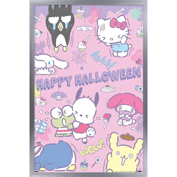 Hello Kitty - Kawaii Horror Wall Poster, 14.725" x 22.375" Framed