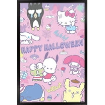 Hello Kitty - Kawaii Horror Wall Poster, 14.725" x 22.375" Framed