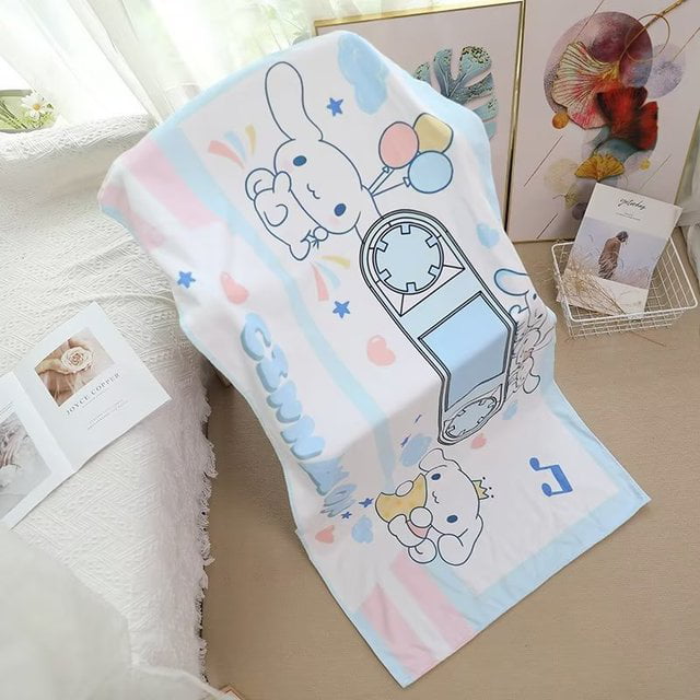 Hello Kitty Kawaii Kuromi My Melody Quick Dry Soft Household Bath Towel ...