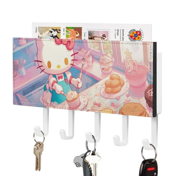 Hello Kitty Key Holder for Wall: Easy Installation Mail Organizer Wall ...