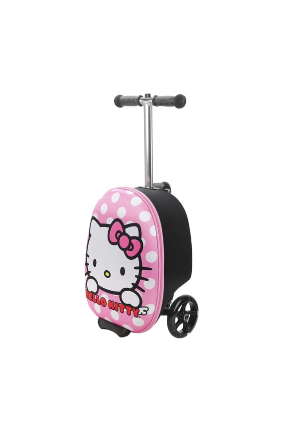 Hello Kitty Kid's 2-in-1 18" Suitcase and Scooter Luggage