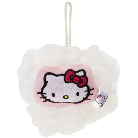 Hello Kitty Kids Bath Loofah Pouf, Pink