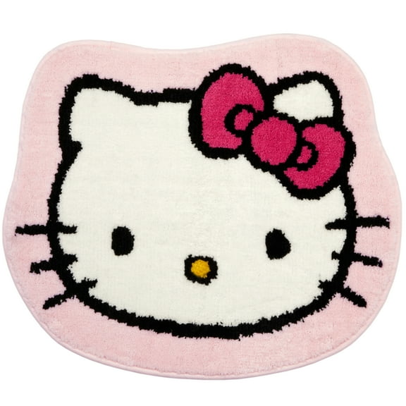 Hello Kitty Kids Bath Rug, 22" x 18", Pink