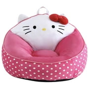 Hello Kitty Pink Kids' Compressed Foam Bean Bag Chair, 27" x 24"