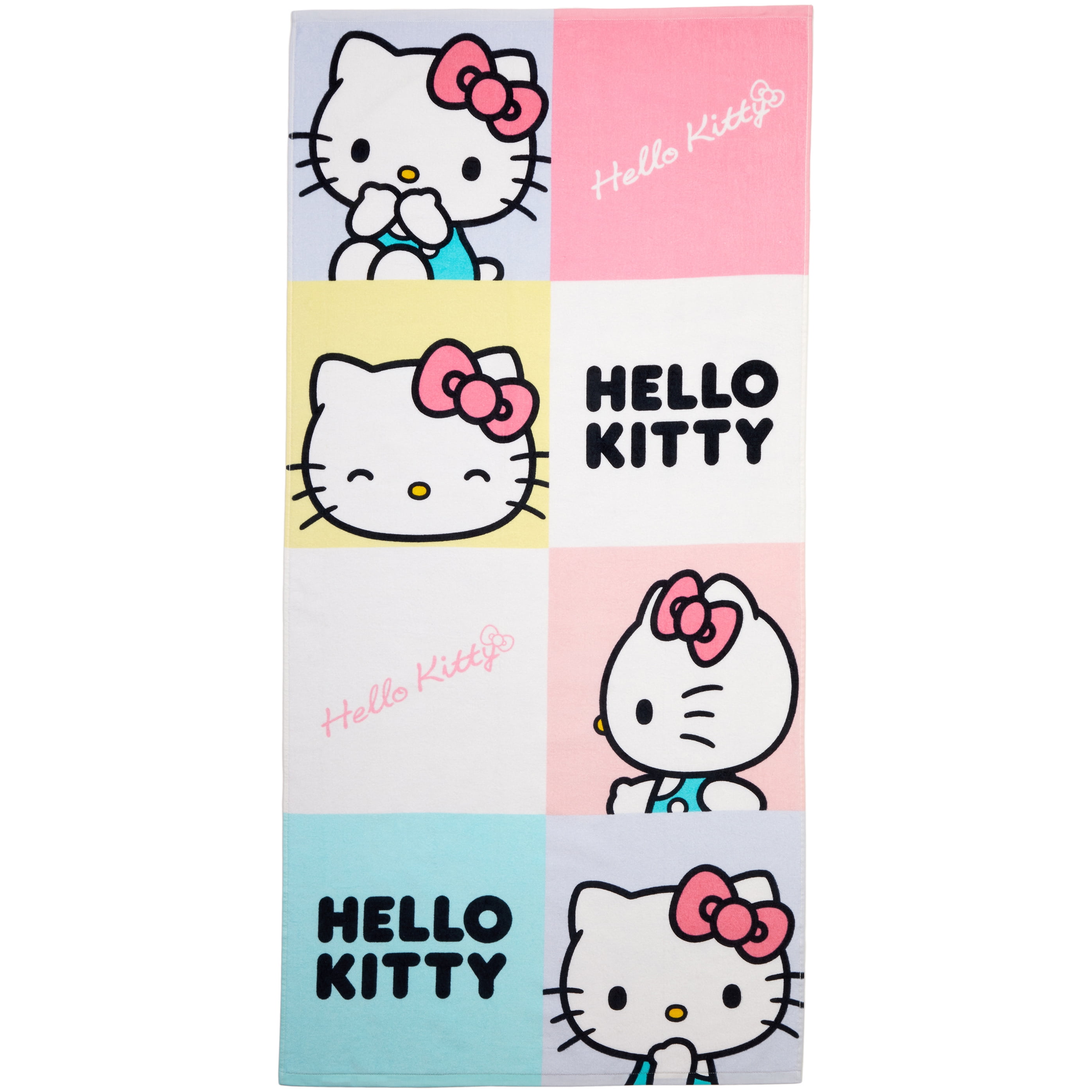 Hello Kitty Kids Cotton Beach Towel, 28" X 58", Sanrio