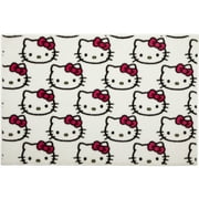 Hello Kitty Kids Faux Fur Accent Rug, 30 x 46, White