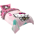 thumbnail image 1 of Hello Kitty Kids 5 Piece Pink Reversible Comforter, Bed in a Bag, Full, 1 of 11