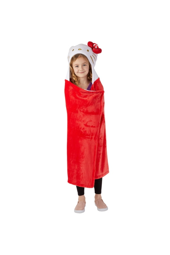Kids Hooded Throw, 30" X 50", Sanrio
