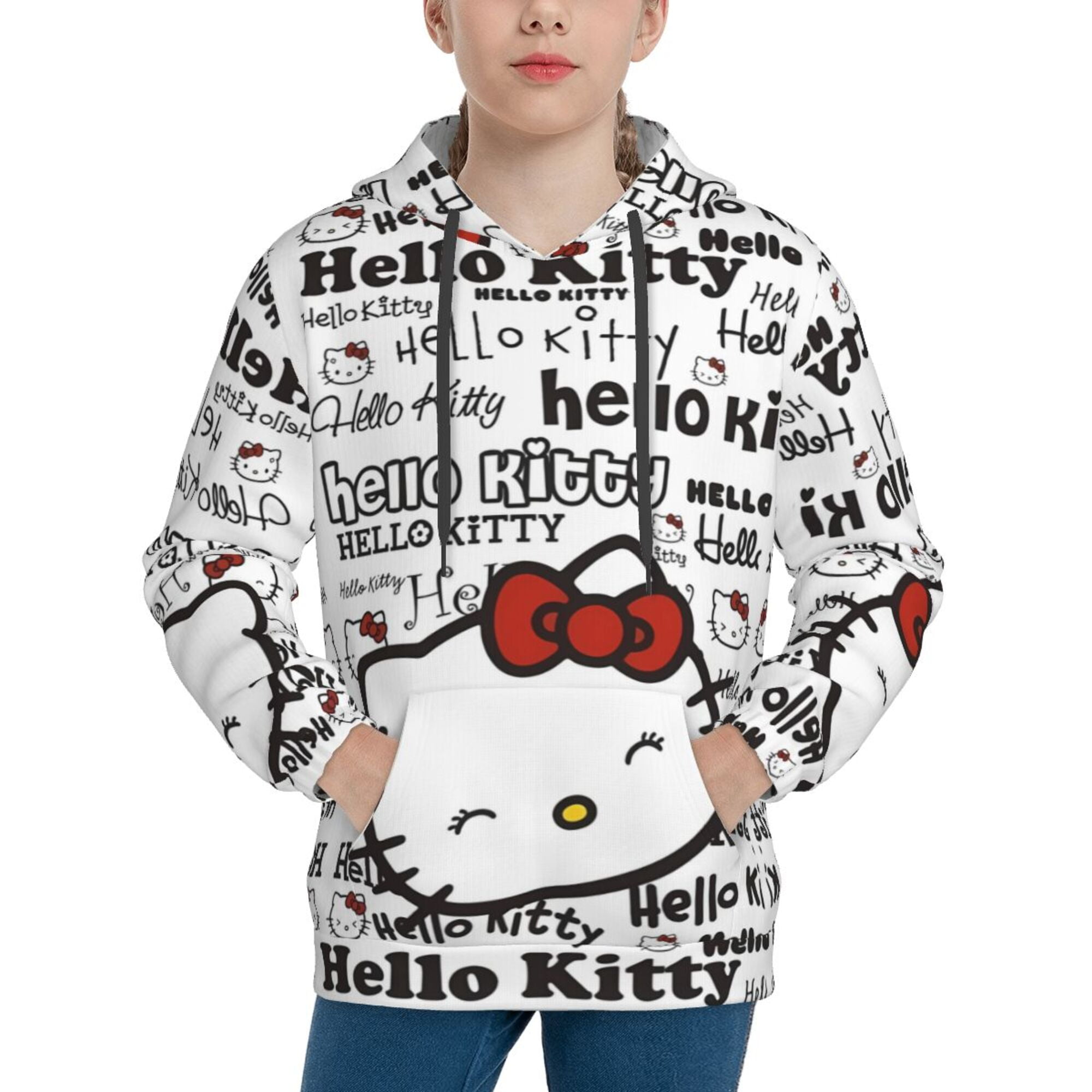 Hello Kitty Kids' Hoodie 3d Print Sweatshirt Soft Pullover Hooded With ...