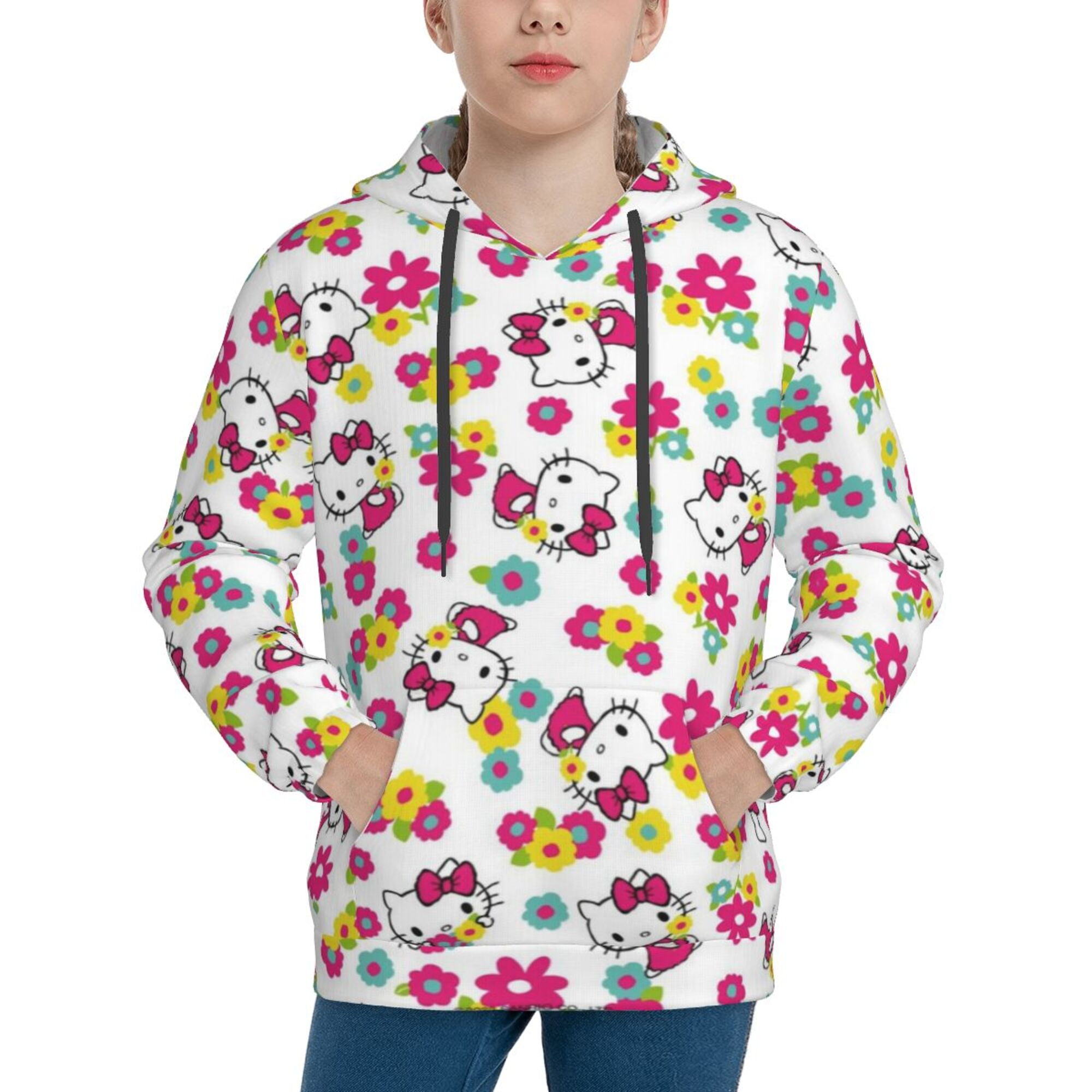 Hello Kitty Kids' Hoodie 3d Print Sweatshirt Soft Pullover Hooded With ...